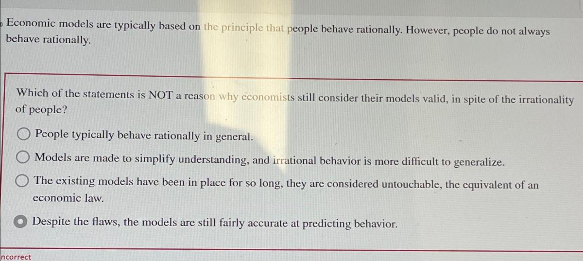 Describe how economic models help economists develop strategies pdf